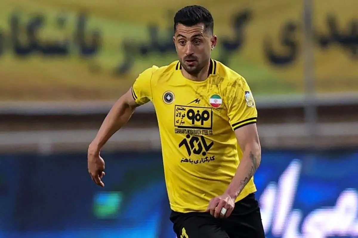 مهره اصلی تیم سپاهان در مقابل پرسپولیس غایب است+ عکس
