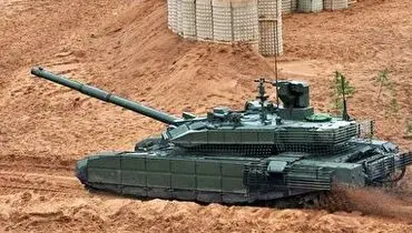 لحظه هدف قرارگرفتن تانک T-72B روسیه + فیلم
