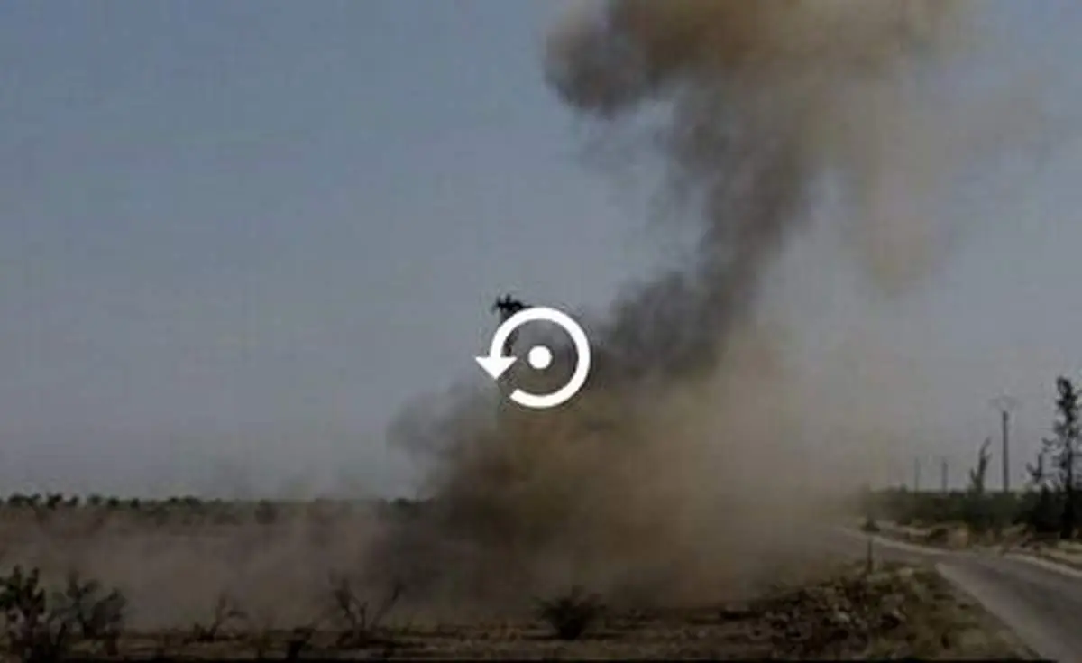 لحظه حمله موشکی رژیم اسرائیل به مصیاف سوریه+ فیلم