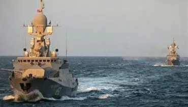 تمرین شلیک کروز توسط کشتی های موشک انداز روسیه+ فیلم
