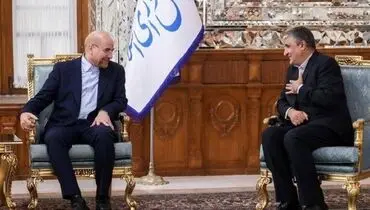 دیدار نوروزی قالیباف و محمد اسلامی