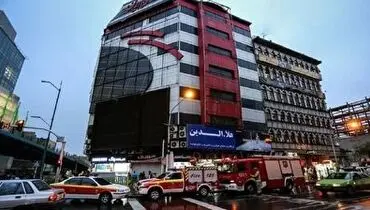 حریق در خیابان جمهوری تهران+ فیلم