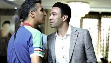 عکس یادگاری عادل فردوسی‌پور و جواد نکونام