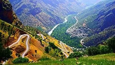 تصاویری از ‏طبیعت بهاری جاده ی سنندج _کرمانشاه با یک آهنگ کردی زیبا+ فیلم