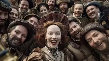 سلفی های دیدنی با چهره‌های تاریخی!+ تصاویر