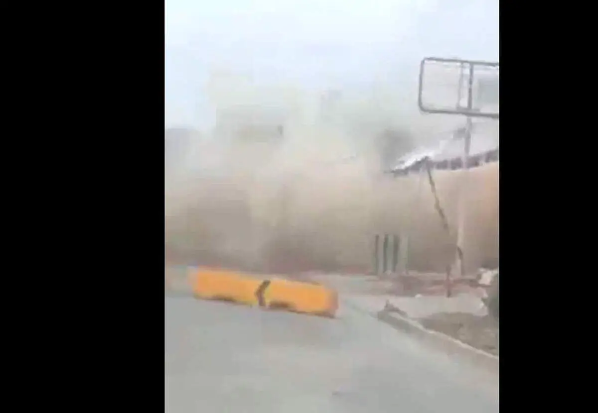 رانش هولناک زمین و انهدام ساختمانها+ فیلم