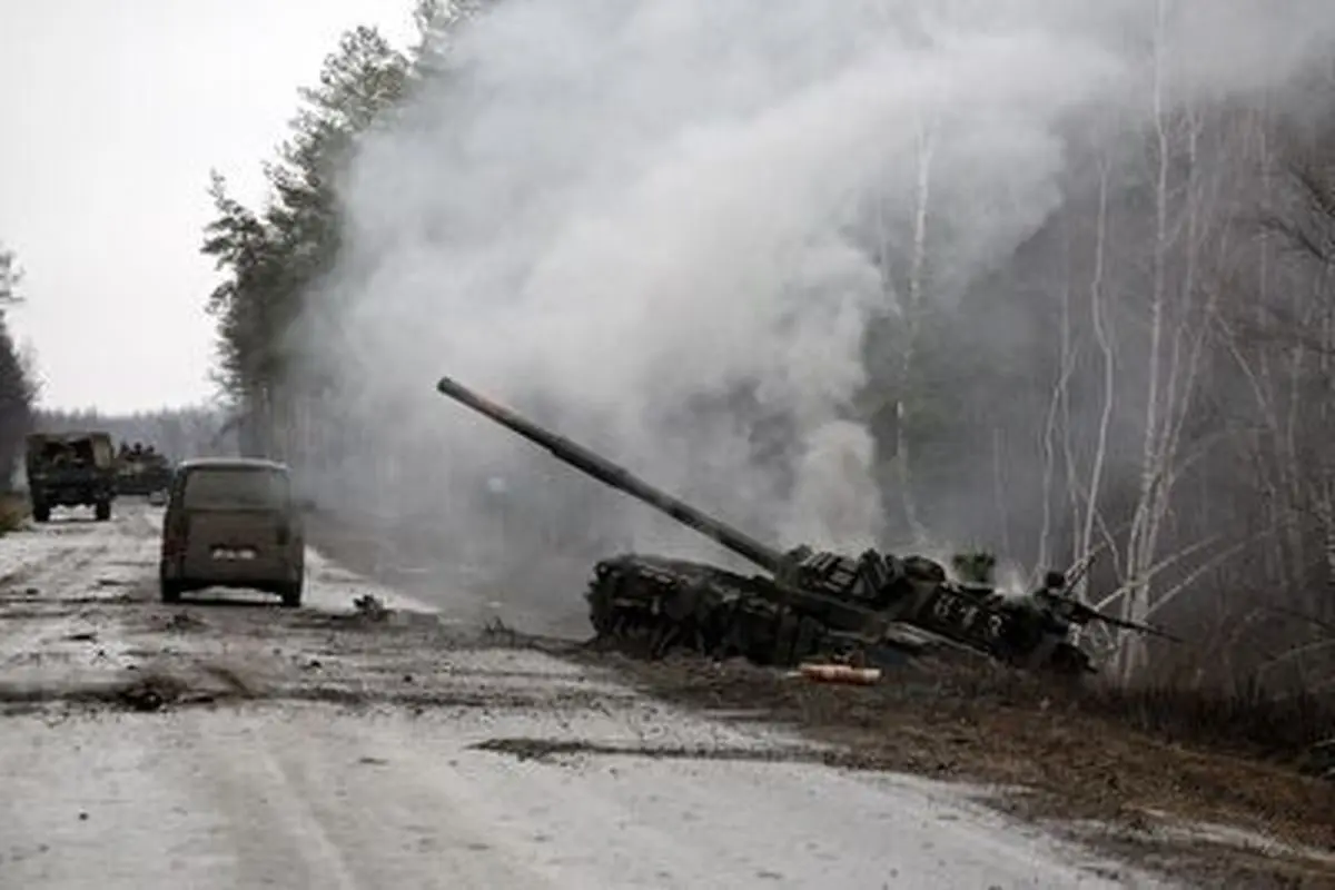 انهدام خودروهای زرهی اوکراین توسط بالگردهای تهاجمی روسیه+ فیلم