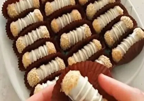 طرز تهیه خوشمزه ترین دسر کنجدی فقط با سه قلم مواد+ فیلم/ این دسر کنجدی ۱۰ دقیقه ای حاضر است