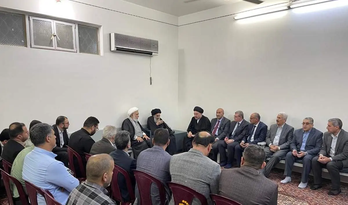 دیدار پزشکان نجف اشرف با حضرت آیت الله سیستانی+ تصاویر