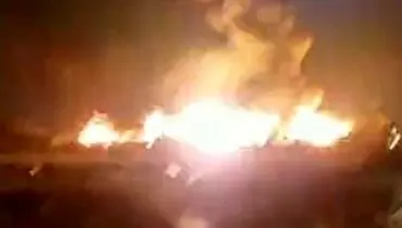 آتش سوزی در کارخانه رنگ و تینر در شهرری+ فیلم
