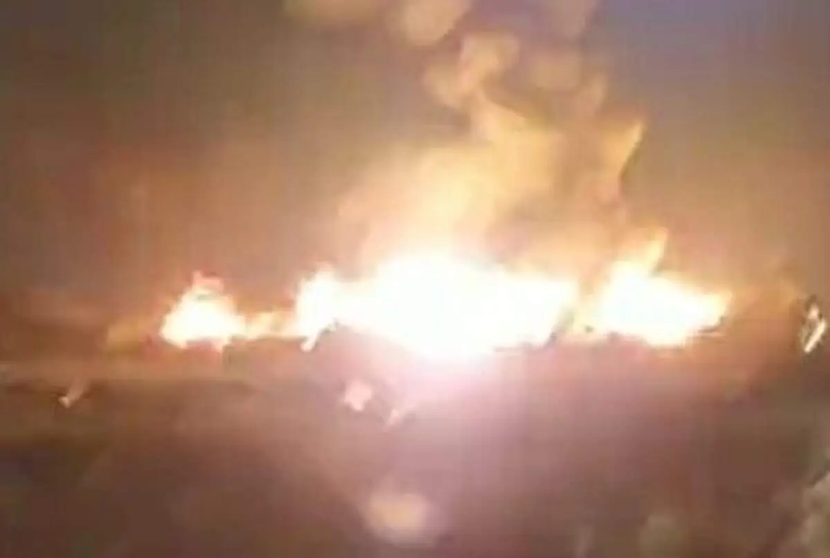 آتش سوزی در کارخانه رنگ و تینر در شهرری+ فیلم
