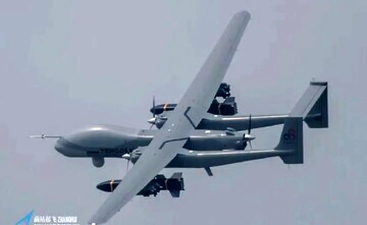 تصویری بی نظیر از کژدم در آسمان، پهپادی با قدرت یک جنگنده تمام عیار!