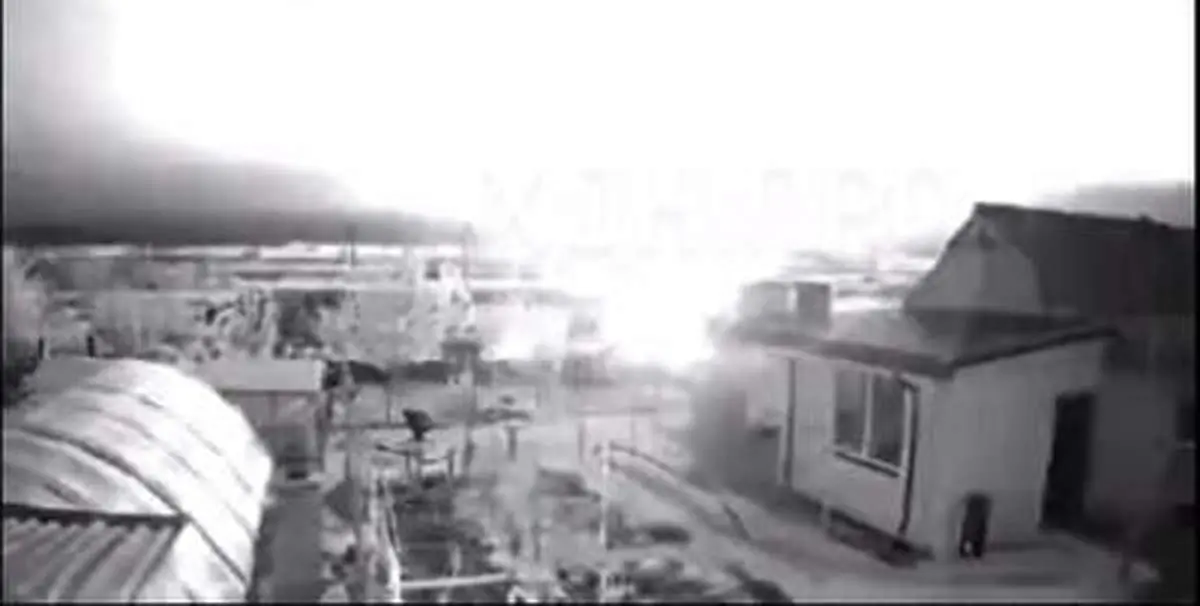 ویدئوی باورنکردنی از لحظه انفجار در پاولوگراد اوکراین!