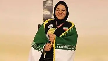 طلای تاریخی بانوی ایرانی در مسابقات مچ اندازی آسیا+ فیلم