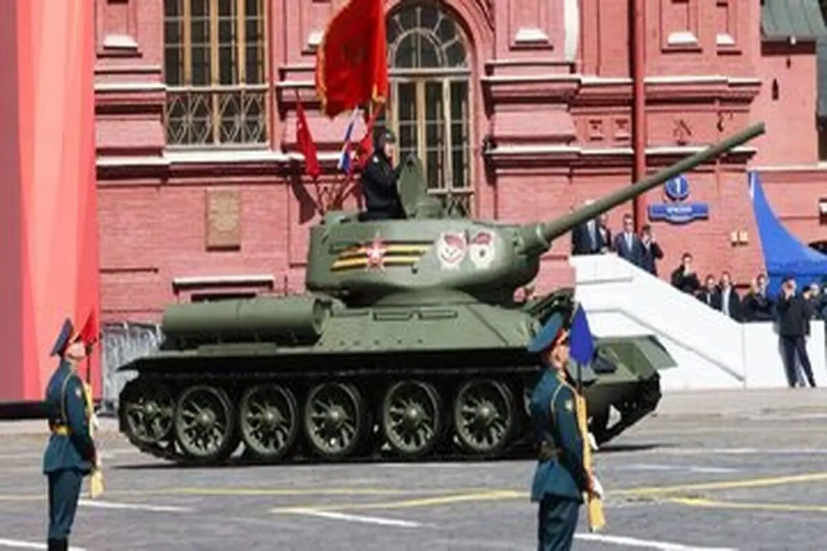تانک جنجالی رژه روز پیروزی روسیه