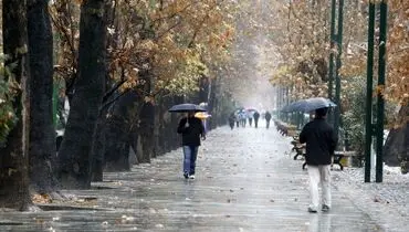 کشور بارانی می شود