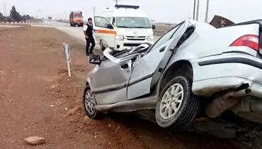 لحظه هولناک واژگونی سمند با سرعت ۲۰۰ کیلومتر بر ساعت+ فیلم
