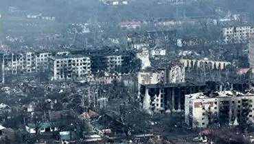 تصاویر ماهواره ای هولناک از ویرانی شهر باخموت