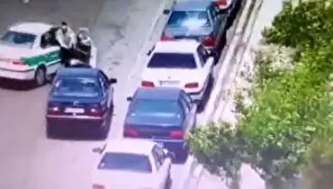 لحظه دستگیری سارق حرفه‌ای خودرو در تهران+ فیلم