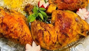 طرز تهیه مرغ زعفرانی به روش رستورانی