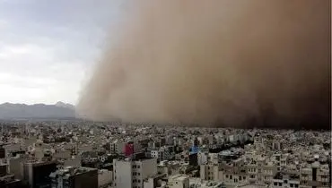 تایم لپسی از طوفان ترسناک تهران+ فیلم