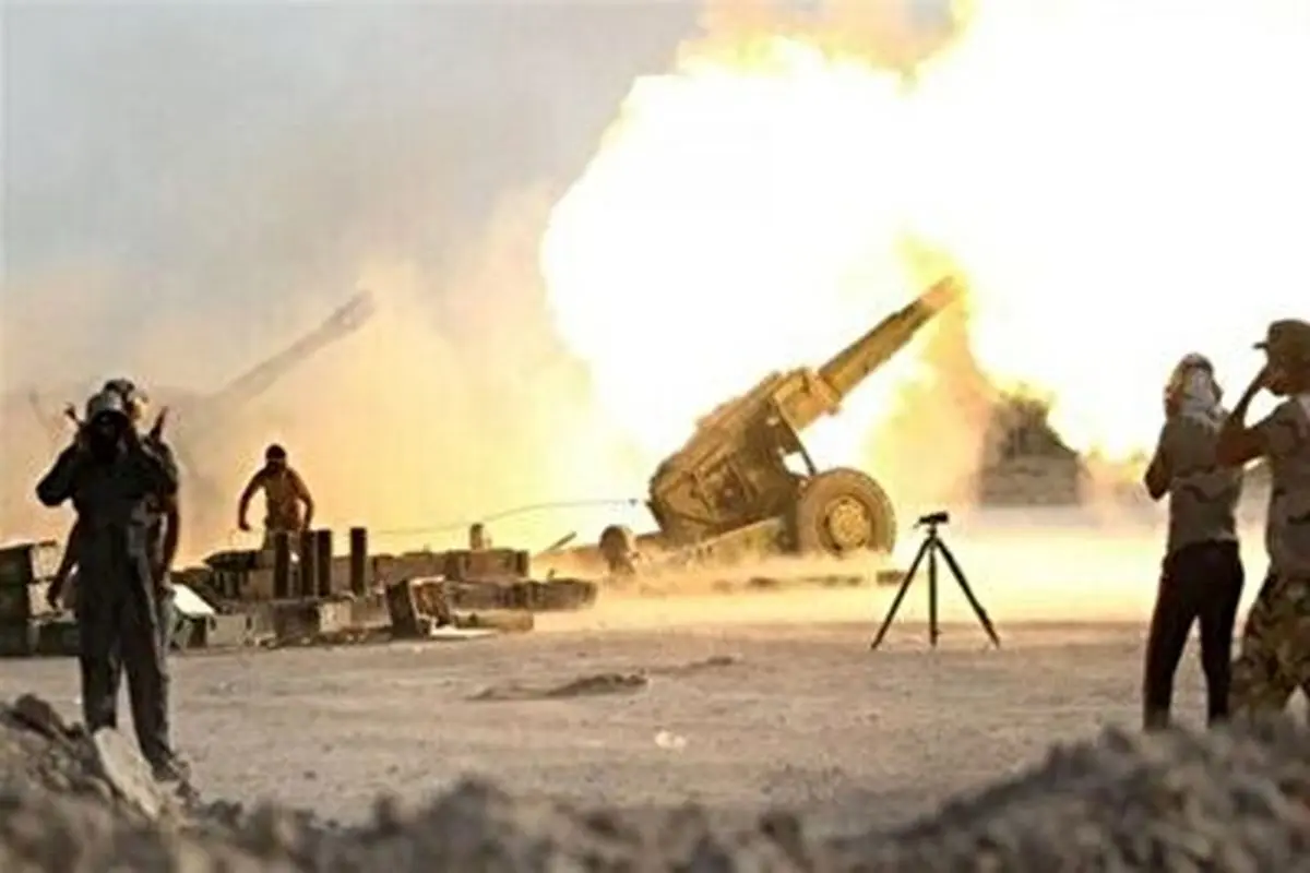 تصاویری تازه از حمله توپخانه‌ای ایران به نیروهای طالبان در نقطه صفر مرزی!