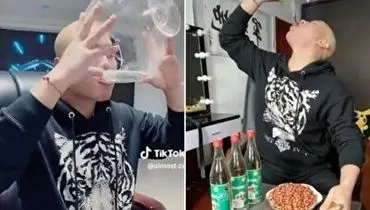 مرگ بلاگر چینی بر اثر نوشیدن الکل در برنامه پخش زنده! + فیلم (۱۶+)