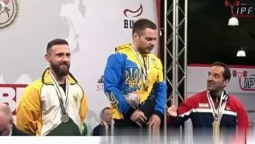 برخورد شرم آور ورزشکار اوکراینی با ورزشکار ایرانی روی سکو!+ فیلم