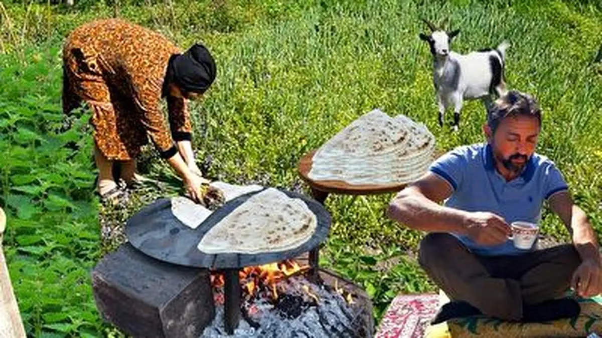 ۱ دقیقه زندگی در طبیعت به روش سنتی! + فیلم