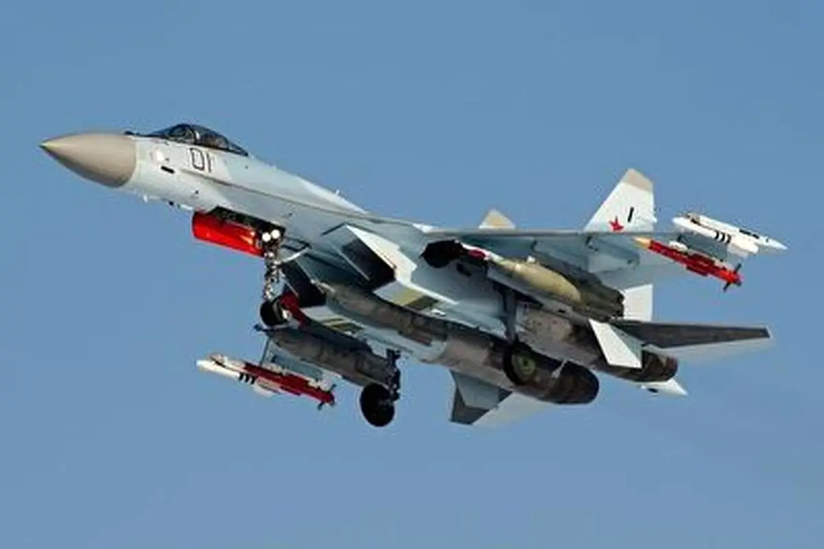 فیلم عملیات جنگنده سوخو-۳۵ روسیه برای انهدام هواپیمای اوکراینی