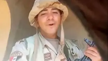 خوانندگی سرباز مصری پس از به هلاکت رساندن ۳ نظامی صهیونیست+ فیلم