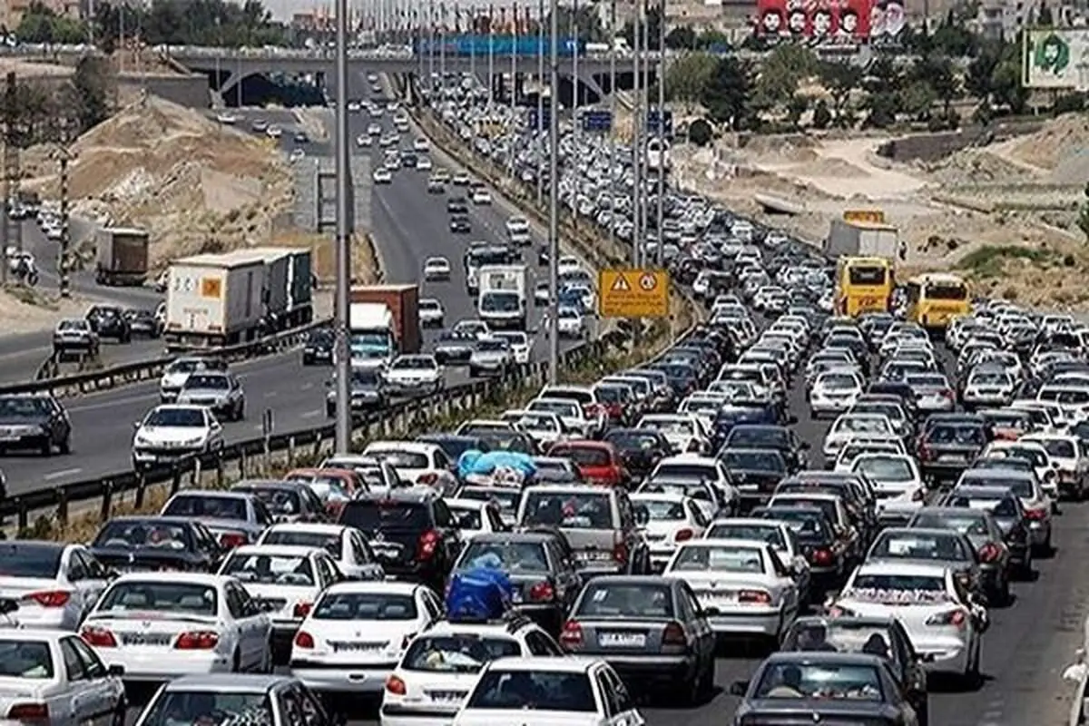 ترافیک سنگین در آزادراه قزوین-کرج