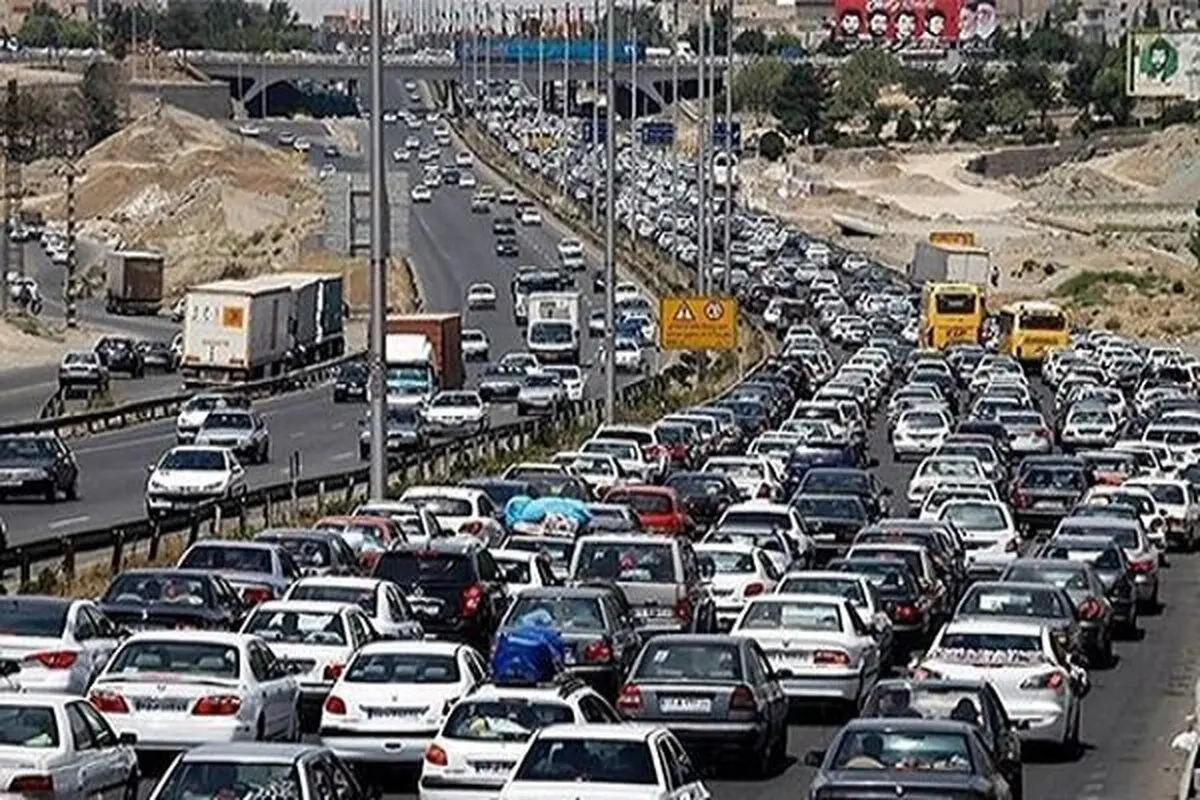 ترافیک سنگین در آزادراه قزوین-کرج