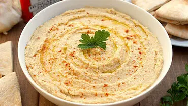 طرز تهیه حمص لبنانی اصیل با بافت خامه ای+فیلم