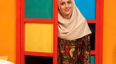 قاب خانوادگی خانم مجری برنامه کودک رنگین‌کمان
