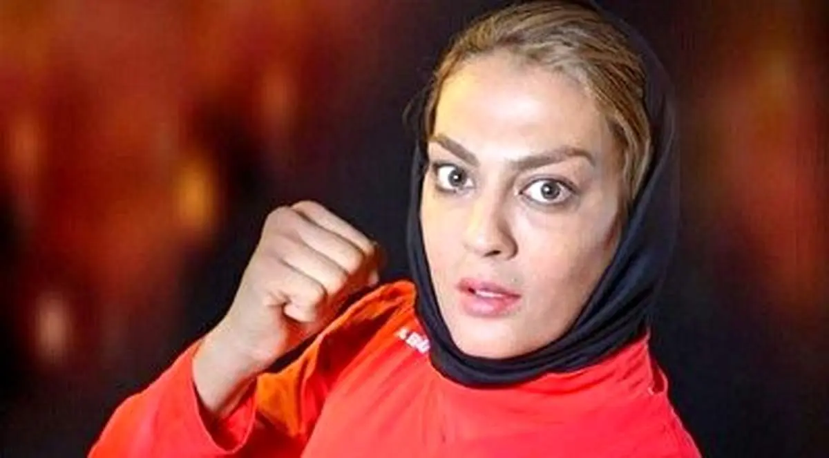 شهربانو منصوریان با کت‌شلوار و کراوات به جان کیسه بوکس افتاد!+ فیلم