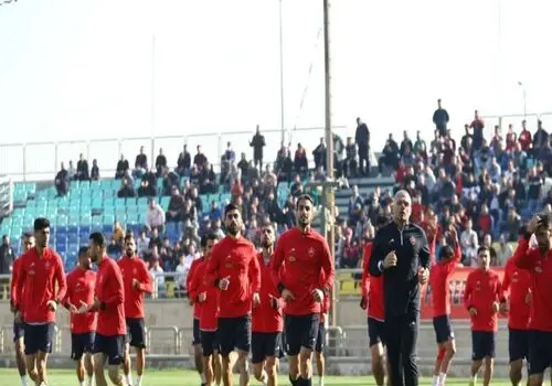 مهمان ویژه تمرین امروز پرسپولیس+ عکس