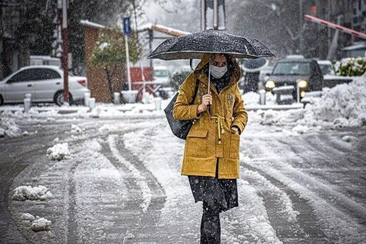 بارش برف و باران در نقاط مختلف کشور