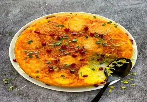 آموزش تهیه لوبیا پلو با ته‌چین زعفرانی؛ ترکیب طعم و عطر پاییزی
