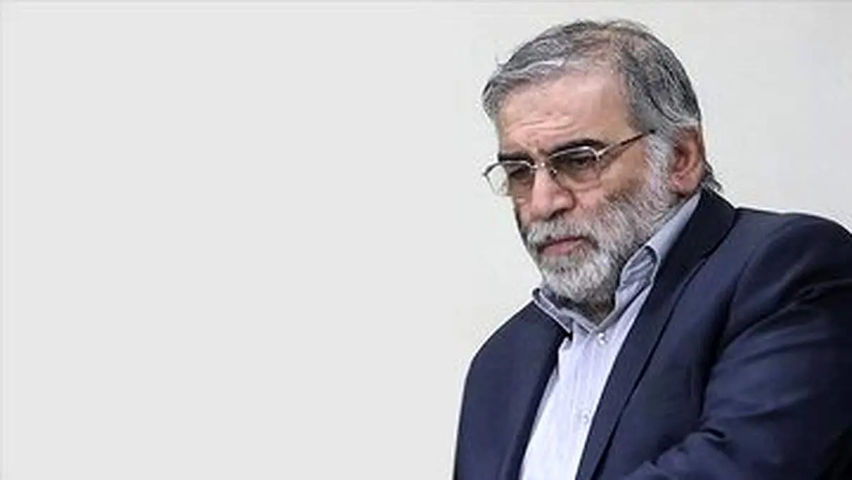تصویر غم انگیز از همسر شهید فخری زاده در زمان رونمایی از خودروی ترورشده