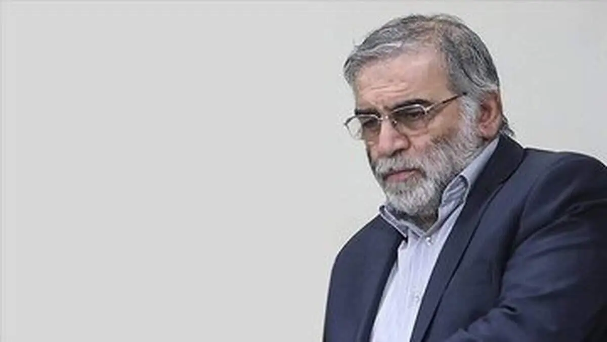 تصویر غم انگیز از همسر شهید فخری زاده در زمان رونمایی از خودروی ترورشده