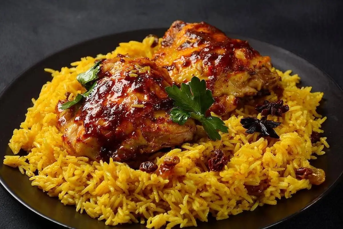 آموزش روش تهیه چلو مرغ با رب ازگیل