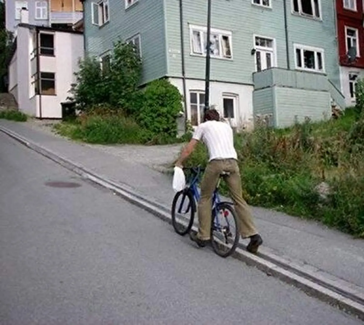 تکنولوژی جالب آسانسور دوچرخه در خیابان های نروژ + فیلم