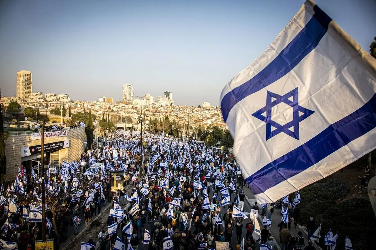 تظاهرات گسترده شهرک‌نشینان اسرائیلی علیه نتانیاهو