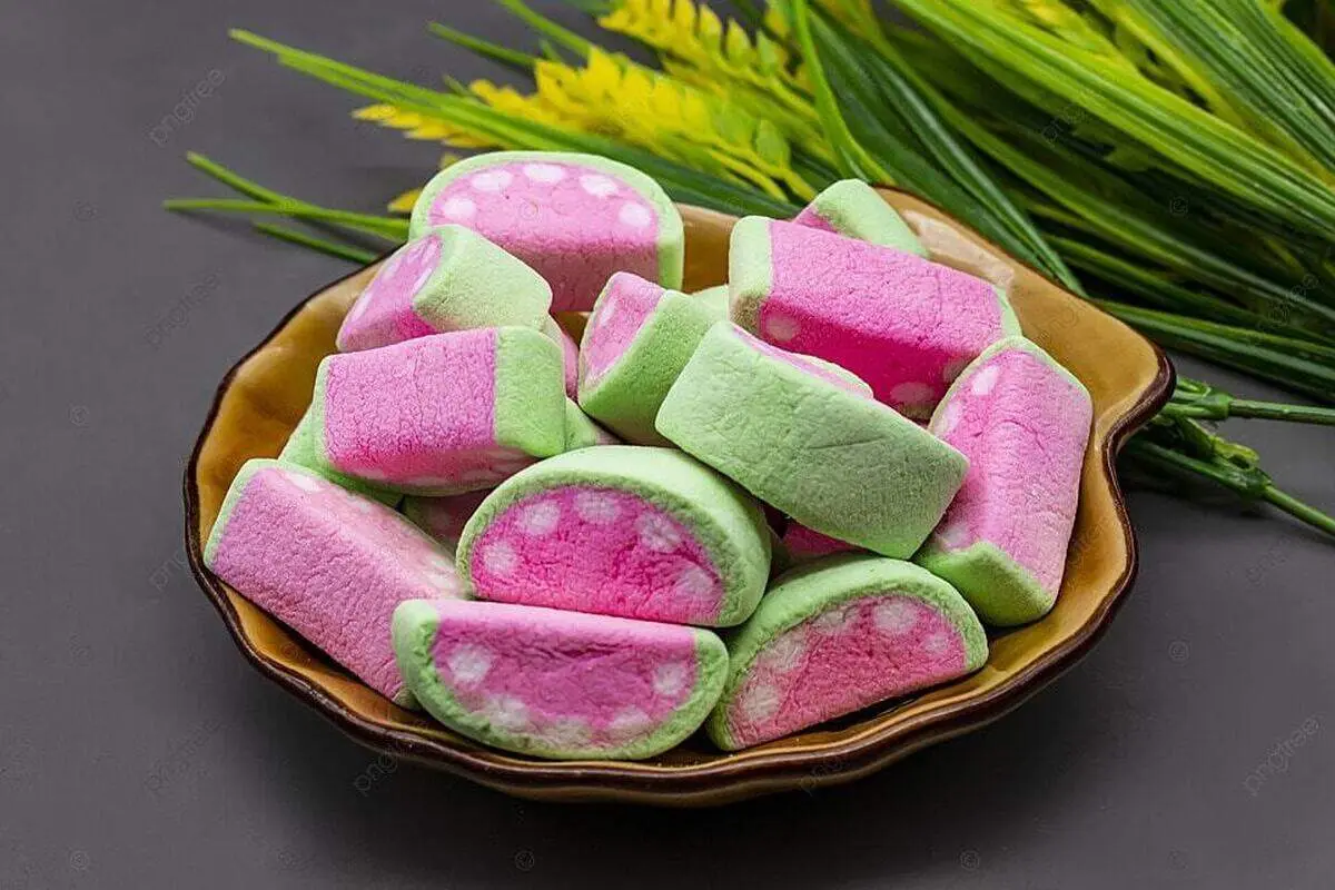 طرز تهیه مارشمالو به شکل هندوانه