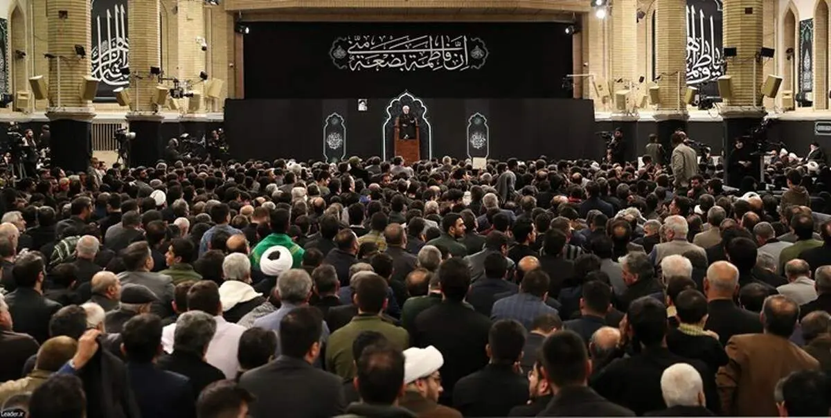 سومین شب مراسم عزاداری حضرت فاطمه زهرا(س) با حضور رهبر معظم انقلاب