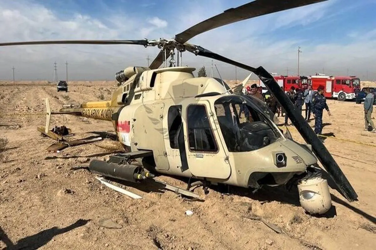 سقوط بالگرد ارتش عراق