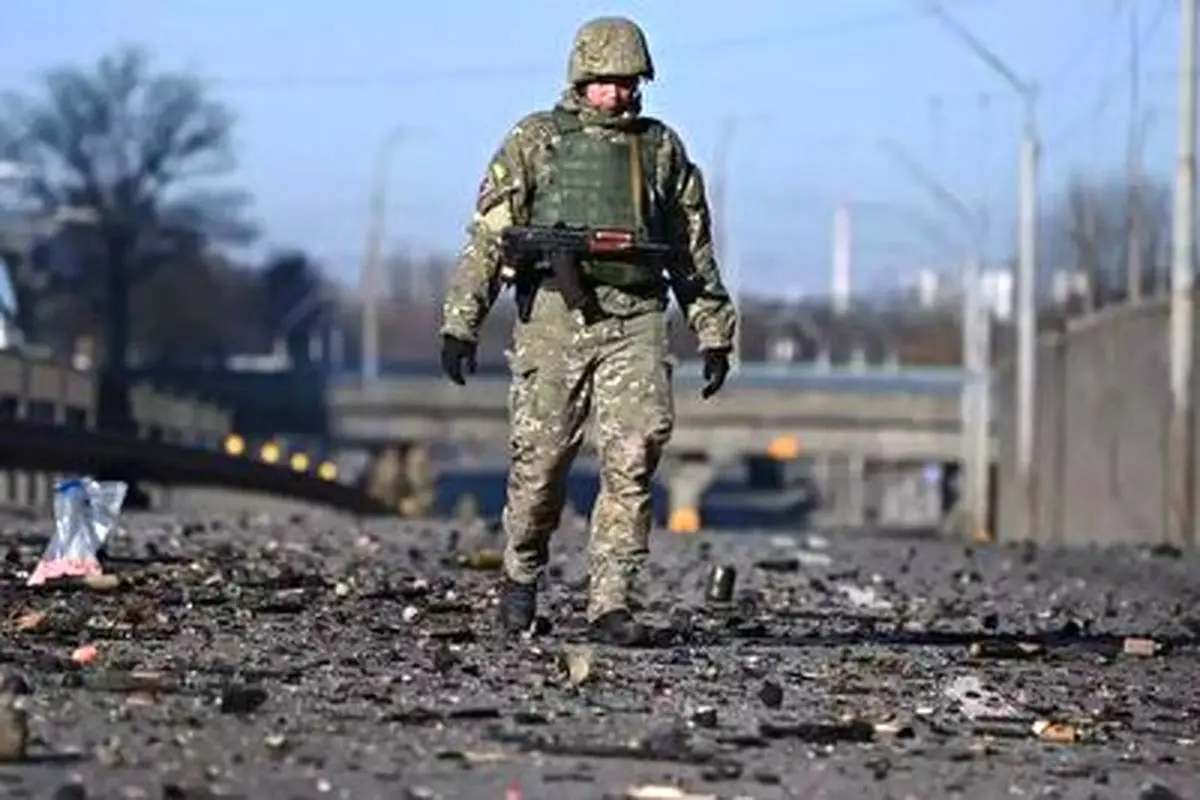 سربازان اوکراینی در خط مقدم جنگ غزه+ فیلم