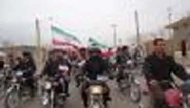 برگزاری رژه موتوری بسیجیان حوزه جنداله شهرستان خواف