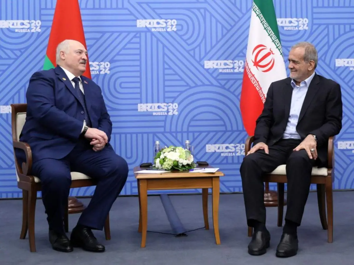 دیدار رئیسجمهور بلاروس با مسعود پزشکیان